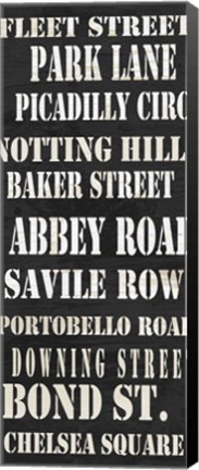 Framed London Streets Print