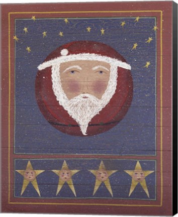 Framed 1 Full Moon Santa Print