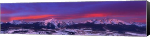Framed Gore Range Sunrise Print