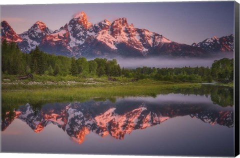 Framed Teton Awakening Print