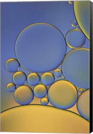 Framed Orange and Purple Drops Print