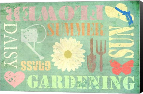 Framed Gardening Print