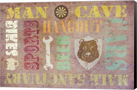 Framed Man Cave Print