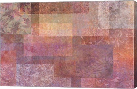 Framed Stylish Patterns Rosy Brown Print