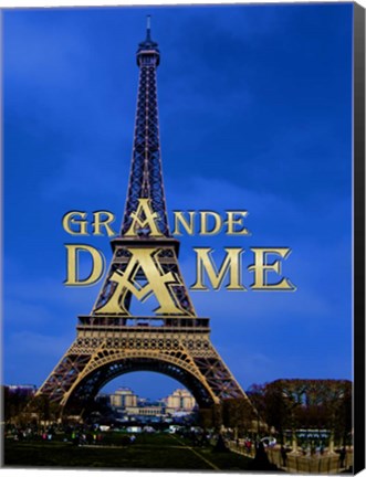 Framed Eiffel Tower - Grande Dame Print