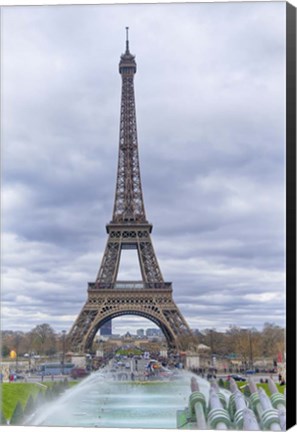Framed Eiffel Tower and Jardin du Trocadero Print