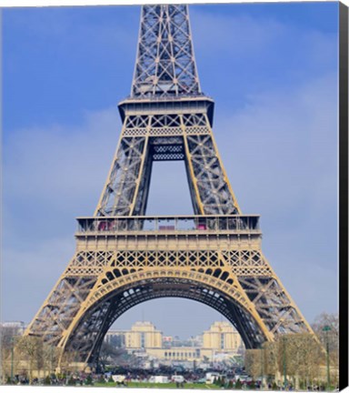 Framed Eiffel Tower First and Second Platform Print