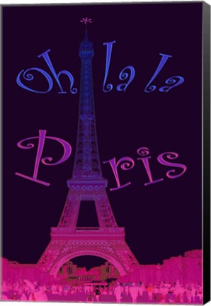 Framed Oh La la Paris Print