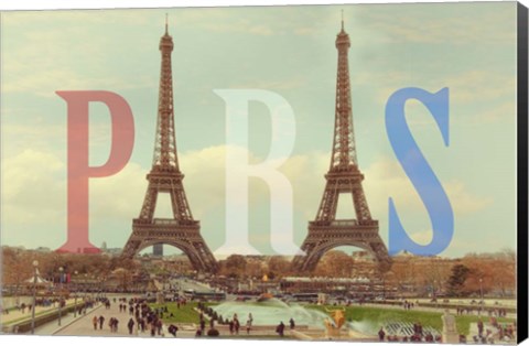 Framed Paris with Two Eiffel Towers Print