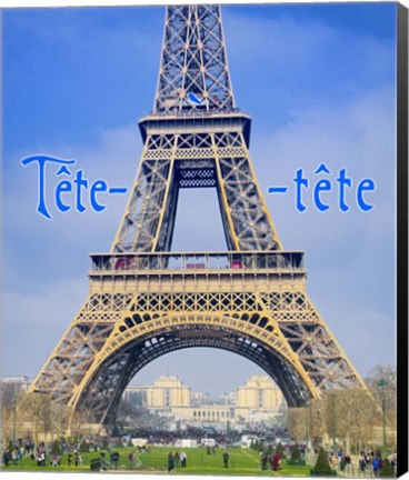 Framed Tete-a-tete in Paris Print