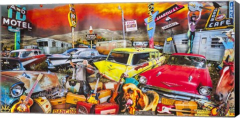 Framed Stardust Trailer Park Print