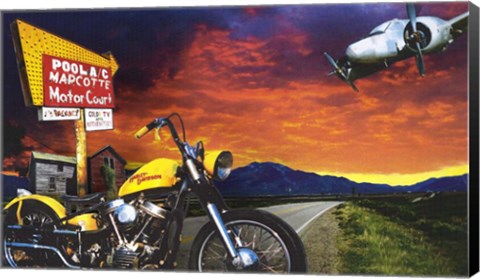 Framed Marcotte Motor Court Print