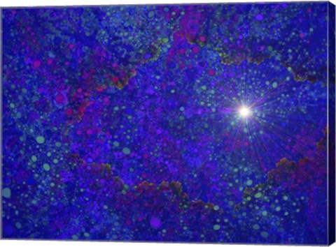 Framed Burning a Hole in Spacetime Print