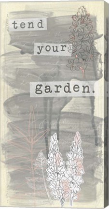 Framed Garden Scrapbook V Print