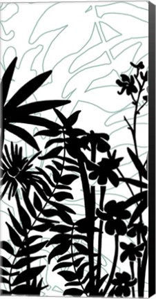 Framed Rainforest Ferns I Print