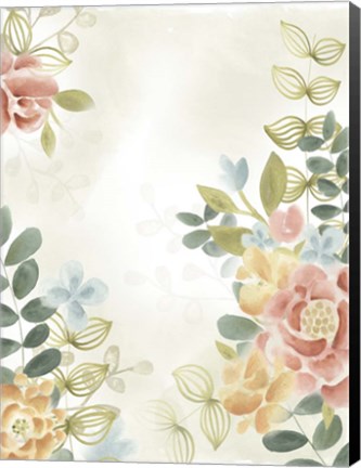 Framed Soft Flower Collection II Print