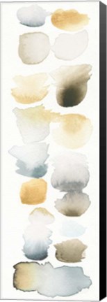 Framed Watercolor Swatch Panel Neutral II Print