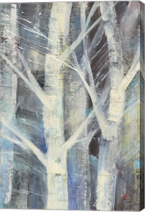 Framed Winter Birches II Print