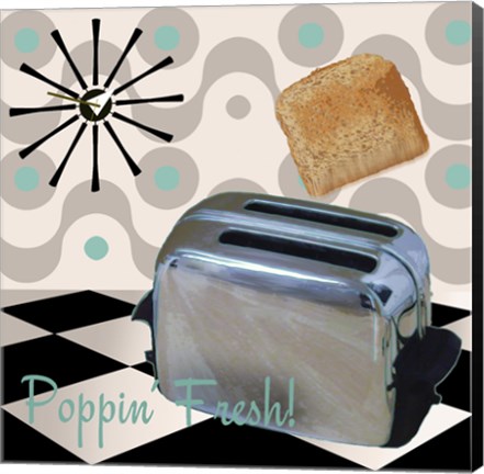 Framed Fifties Kitchen I Print