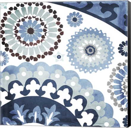 Framed Moroccan Blues I Print