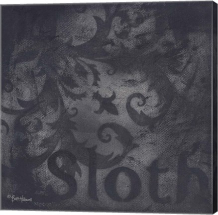 Framed Seven Deadly Sins - Sloth Print