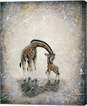 Framed My Love for You - Giraffes Print