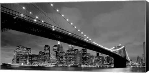 Framed Brooklyn Bridge View Print