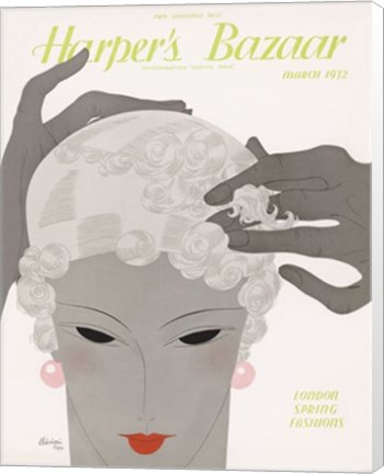 Framed Harper's Bazaar March 1932 Print