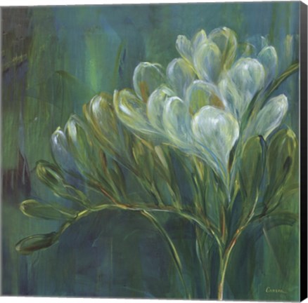 Framed Freesia Blues I Print