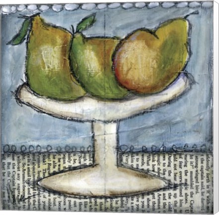 Framed Three Pears Print