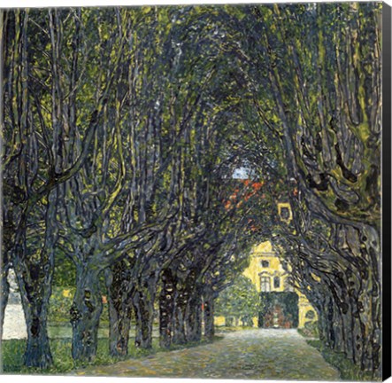 Framed Allee Im Park Von Schloss Ka Print