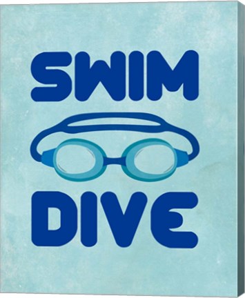 Framed Swim Dive 2 Print