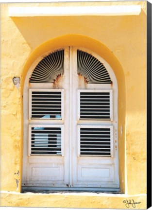 Framed Beach House Window Print