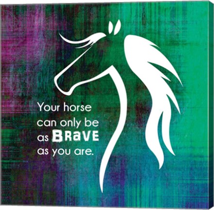 Framed Horse Quote 1 Print