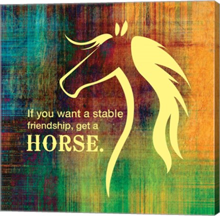 Framed Horse Quote 2 Print