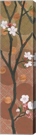 Framed Cherry Blossoms Panel I Crop Print