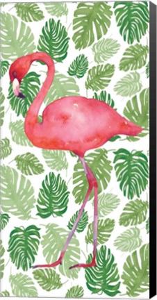 Framed Tropical Flamingo II Print