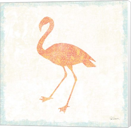 Framed Flamingo Tropicale VI Print