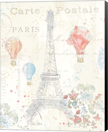 Framed Lighthearted in Paris II Print