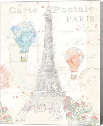 Framed Lighthearted in Paris III Print