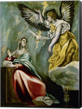 Framed Annunciation c. 1600 Print