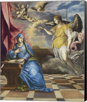 Framed Annunciation c. 1576 Print