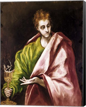 Framed Apostle Saint John the Evangelist Print