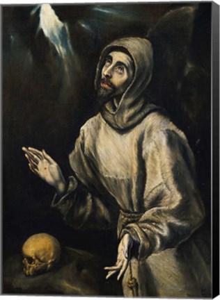 Framed St Francis Receiving the Stigmata Print