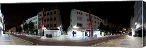 Framed 360 Degree View of Fountain Lane, Belfast, Northern Ireland Print