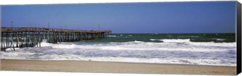 Framed Avalon Fishing Pier, Outer Banks, North Carolina Print