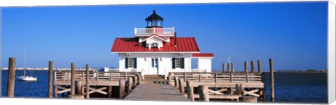 Framed Roanoke Marshes Lighthouse, Outer Banks, North Carolina Print