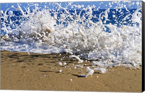 Framed Oahu Beach, Hawaii I Print