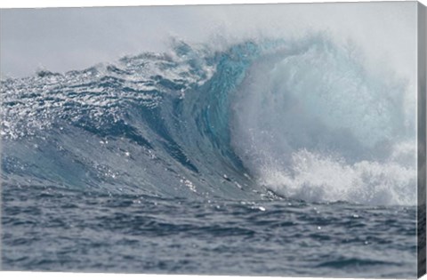 Framed Tahitian Waves I Print