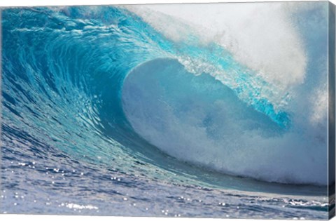 Framed Tahitian Waves III Print